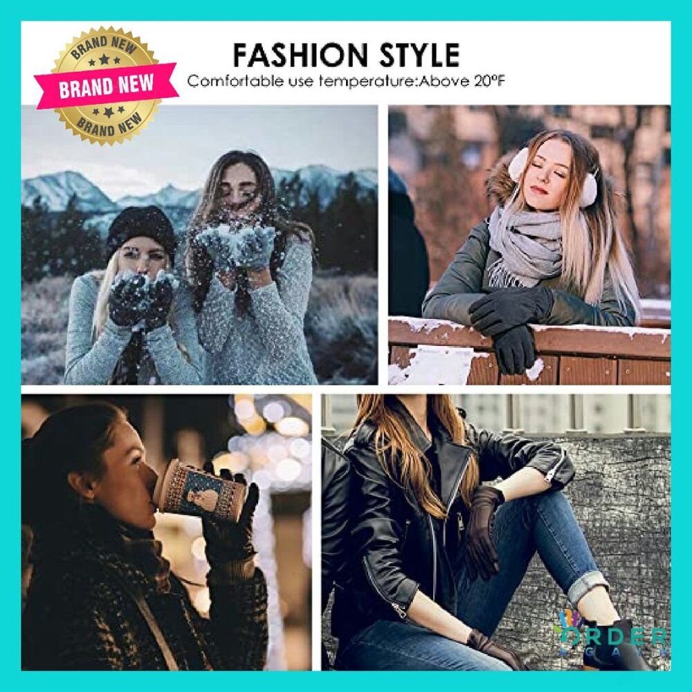 Winter Touchscreen Leather Gloves Warm Driving El… - image 8